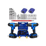 Sturdy Japon Professıonel Tools 58V 8AH Kn Metal Şanzıman Şarjlı Çift Akülü Vidalama 27PRÇ Uç Setli