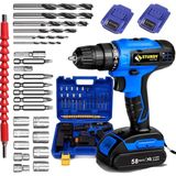 Sturdy Japon Professionel Tools 58V 8AH Pr-W Metal Şanzıman Şarjlı Çift Akülü Vidalama 27 Prç Uç Setli