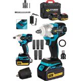 Sturdy Japon Sturdy 88 V 5 Ah Akülü Somun Bijon Sökme Takma Sikma Matkap Kömürsüz Akülü Vidalama Set DRG-88V5