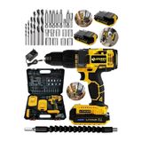 Sturdy Japon Tech 58 V 10 Ah Çift Akülü Turbo Darbeli Güç 27 Parça Ekstra Güçlendirilmiş Akülü Matkap