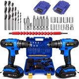 Sturdy Japon Technology 54 V 8 Ah A-S-Ç Seri Metal Şanzuman 27 Parça Şarjlı Çift Akülü Matkap