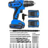 Sturdy Japon Technology 58V 8AH M-3 Metal Şanzıman Şarjlı Çift Akülü Vidalama 27PRÇ Uç Setli
