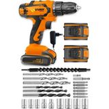 Sturdy Japon Technology M-1 Metal Şanzıman Şarjlı Çift Akülü Vidalama 27PRÇ Uç Setli
