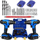 Sturdy Japon Tools Coupe Serı 54V 4AH Ax-S Metal Şanzıman Şarjlı Çift Akülü Vidalama 27PRÇ Uç Setli