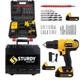 Sturdy KRF 58 V 6 Ah Lion Çift Akülü 27 Parça Turbo Şarjlı Matkap