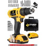 Sturdy Lıon Çift Akülü NEW MODEL Darbeli Turbo Şarjlı Vidalama Matkap 27 Parça Uç Setli