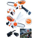 Sturdy Missilles Brushless Series 72V 10 Ah Li-On Akülü Dal Kesme Testere Bıçkı Makinası Çift Akülü 2 Adet 10 cm Zincir ve 2 Adet 10 cm Pala Hediyeli