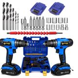 Sturdy New Model 54 V 6 Ah Lion Çift Akülü Turbo Conclusive 27 Parça Şarjlı Vidalama Matkap
