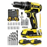 Sturdy New Seri 92VF 12 Ah Lion Çift Akülü Darbeli 27 Parça Turbo Şarjlı Vidalama Matkap