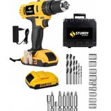 Sturdy Operable Seri 92VF 12 Ah Darbeli Li-Ion Çift Akülü Şarjlı Çantalı 27 Parça Matkap