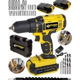 Sturdy Power Tools 46VF 5 mAh Lityum Çift Akülü New Seri 27 Parça Şarjlı Vidalama Matkap