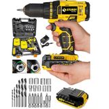 Sturdy Power Tools 48VF 6 mAh Lityum Çift Akülü Full Express Seri 27 Parça Şarjlı Vidalama Matkap