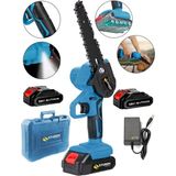 Sturdy Power Tools New Serıes 58 V 5 Ah Akülü Dal Kesme Budama Testere Bıçkı Makinası Çift Akülü Çantalı