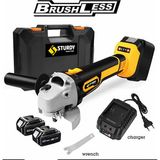 Sturdy Professionel Brushless Bakır Sargı Motor 21 Volt ÇİFT AKÜLÜ TAŞLAMA MAKİNASI
