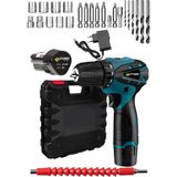 Sturdy Prs Seri 12 V 1.3 Ah Çift Metal Şanzuman Bakir Sargili Çift Akülü Şarjlı Vidalama Matkap 27 Parça Set