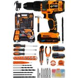 Sturdy Tx Seri Darbeli 58 V 10 Amp Yeni Nesil Lion Akülü Vidalama Matkap + 100 Pcs Combo Set