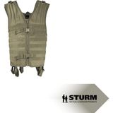 Sturm Mil-Tec Molle Carrier Weste Modüler Taktik Görev Yeleği - Standart - Yeşil