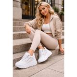 StWenn Ayakkabı Vakti Dolgu Topuklu Kadın Spor Ayakkabı - İthal, 6 cm Boy Uzatan Sneakers