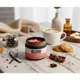 Stworkshop Glow – Özel Tasarım Vanilya Kokulu Mum (250GR) Doğal Vegan Soya Wax - 1 Adet