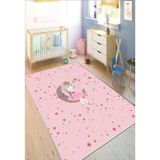 STY Home Ayda Oturan Kız Çocuk Halısı Yıkanabilir Kaymaz Taban bebek Ve Çocuk Odası Halısı matı