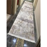 Sty Home Duvar Kaymaz Tabanlı Yıkanabilir Halı Kilim Yolluk Gri Kahve