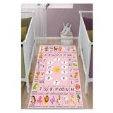 STY Home Öğretici Ingilizce Çocuk Oyun Halısı Kaymaz Makinede Yıkanabilir Eğitici Bebek Ve Çocuk Odası Halısı