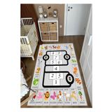 STY Home Öğretici Ingilizce Seksek Çocuk Oyun Halısı Kaymaz Makinede Yıkanabilir Eğitici Bebek Ve Çocuk Odası