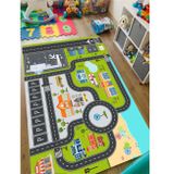STY Home Otoparklı Yol Çocuk Halısı Yıkanabilir Kaymaz Taban bebek Ve Çocuk Odası Halısı matı