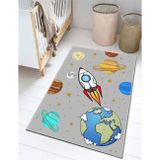 Sty Home Uzay Çocuk Oyun Halısı Kaymaz Makinede Yıkanabilir Eğitici Bebek Ve Çocuk Odası Halısı Oyun Matı