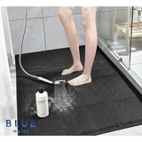 Style Banyo Duşpetek Mat Paspas, Kaymaz Islak Zemin Paspası -Ebat: Eni: 90 cm x 1 Mt. Siyah - 90 x 250 cm