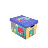 Style Box Dude Desenli 17 L Dekoratif Saklama Kutusu