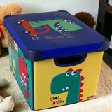 Style Box Dude Desenli 20 L Dekoratif Oyuncak Ve Saklama Kutusu