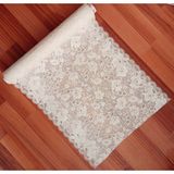 Style Dantel Pvc Kaymaz Raf Dolap Runner ve Çekmece Örtüsü 40 cm x 5 mt - Krem- - 40 cm x 5 mt - Bej