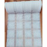 Style Dantel Pvc Raf Dolap Çekmece Örtüsü / Eni 50 cm x 10 Mt-- Dantel Beyaz Çiçek O5 ÇİÇEK456