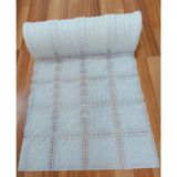 Style Dantel Pvc Raf Dolap Çekmece Örtüsü Eni 50CM x 3 mt -- Dantel Beyaz Çiçek O5 ÇİÇEK456