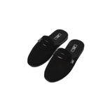 STYLE G&C Collection 350 Siyah Erkek Ev Terliği - Süet Görünümlü Klasik Tasarım - Konforlu ve Şık Misafir Terliği - Erkek Ev Ayakkabısı (EU Ayakkabı Beden Sistemi, Yetişkin, Sayısal, Orta, 45)