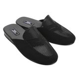 STYLE G&C Collection 370 Erkek Ev Terliği - Siyah Nubuk Dokulu ve Desenli Tasarım - Hafif Poli Tabanlı Konforlu Terlik - Günlük Şık Kullanım (EU Ayakkabı Beden Sistemi, Yetişkin, Sayısal, Orta, 44)