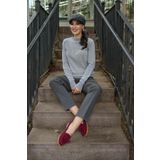 Styleboom X Peraluna CHELSEA PULLOVER Bisiklet Yaka Standart Kesim Kadın Triko Kazak - Gri