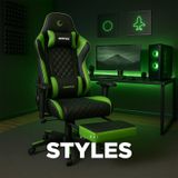Styles Kl-R61 Yeşil/Siyah Gaming Oyuncu Koltuğu