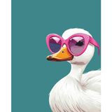 Stylish Duck Notebook: 110 Blank Pages | Cute & Sassy Sketchbook for Girls , Trend & Duck Lovers