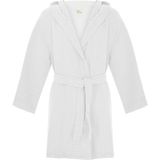 Stylishome Kapşonlu Müslin Çocuk Bornozu - Beyaz - 5 - 6 Yaş