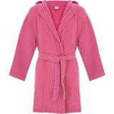 Stylishome Kapşonlu Müslin Çocuk Bornozu - Fuşya - 3 - 4 Yaş