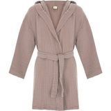 Stylishome Kapşonlu Müslin Çocuk Bornozu - Gülkurusu - 7 - 8 Yaş