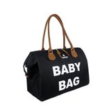 Stylo Baby Bag Baskılı Tek Anne Bebek Bakım Omuz Çantası -Siyah