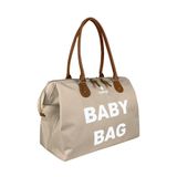 Stylo Baby Bag Baskılı Tek Anne Bebek Bakım Omuz Çantası - Vizon