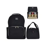 Stylo Duo Backpack for Mothers Bebek Bakım Çantası Siyah