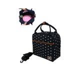 Stylo Food Bag Mama Ve Çok Amaçlı Yemek Taşıma Termos Çantası Puanlı Siyah