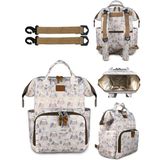 Stylo Paris Anne Bebek Bakım Sırt Çantası 42x28x16 cm Fitalatsız Su Geçirmez Termal Bölmeli Baykuş Desen - Krem