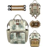 Stylo Paris Anne İçin Bebek Bakım Sırt Çantası - 42x28x16 cm, %100 Polyester, Suya Dayanıklı ve Termal Bölmeli - Açık Kahverengi