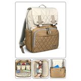 Stylo Working Mothers Bag Bebek Bakım Sırt Çantası (KREM) | özel dokuma kumaş